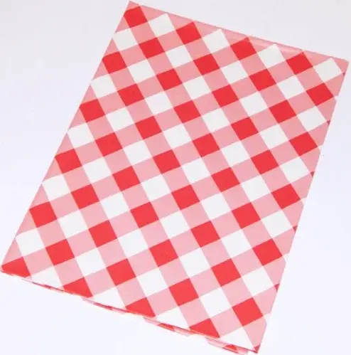 Ubrus PVC 65x50 karo červený