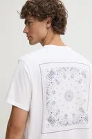Bavlněné tričko Levi's bílá barva, s potiskem