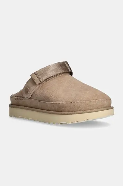 Semišové pantofle UGG Goldenstar Clog