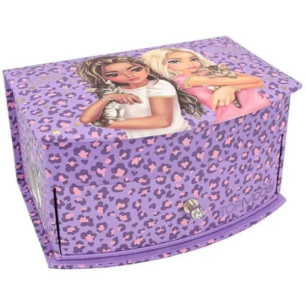 Top Model Šperkovnice, Fialová, Talita a Candy, se zrcátkem