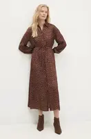 Šaty Answear.LAB hnědá barva, maxi