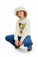 Dětské bavlněné tričko s dlouhým rukávem Desigual MINNIE MOUSE