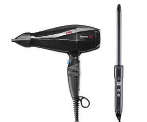 Profesionální fén na vlasy BaByliss Pro Excess-HQ Ionic - 2600 W + klasická kulma na vlasy BaByliss Pro DigiCurl - 16 mm zdarma + dárek zdarma