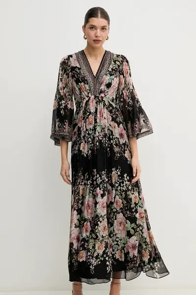 Šaty s příměsí hedvábí Hale BOB Alanna