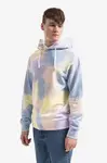 Bavlněná mikina A.P.C. Hoodie Victor COEWP-H27703 MULTICOLOR pánská, s kapucí, vzorovaná