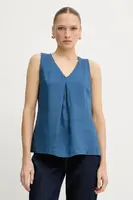 Lněná halenka United Colors of Benetton