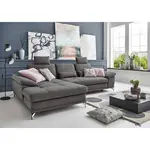 Sit & More ROHOVÁ SEDAČKA, textil, šedá