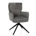 MID.YOU ŽIDLE S PODRUČKAMI, manšestr, šedá