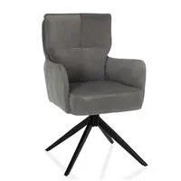 MID.YOU ŽIDLE S PODRUČKAMI, manšestr, šedá