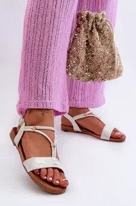 S. BARSKI Dámské ploché sandály s pásky S.Barski