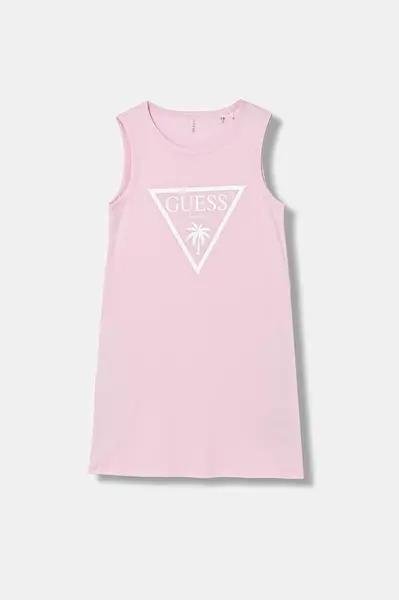 Dětské bavlněné šaty Guess