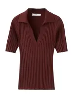 MANGO Sveter 'LOPE'  bordová