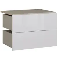 Zásuvky 2 ks Modulix Do Korpus Szafy 74,1 Biely Lesk