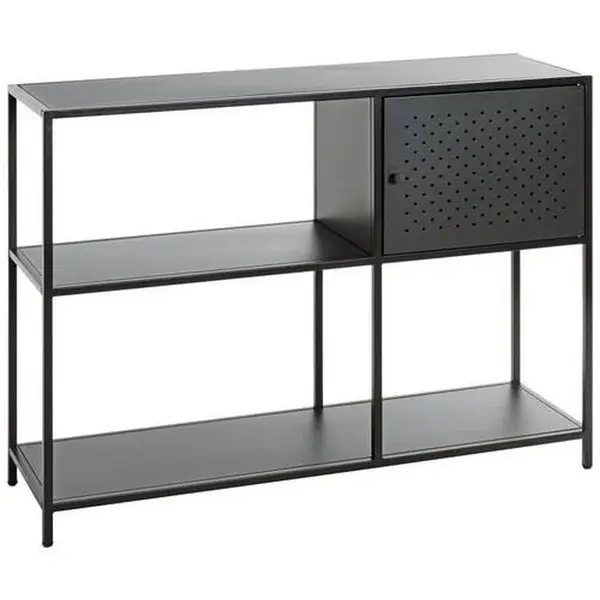 REGÁL, černá, ocel, 100/75/30 cm