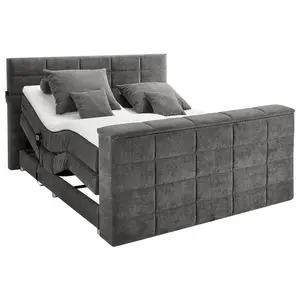 Carryhome POSTEL BOXSPRING, 180/200 cm, tmavě šedá