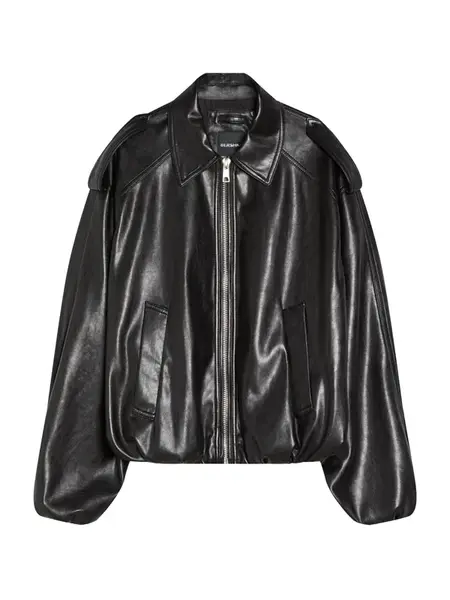 Bershka Prechodná bunda  čierna