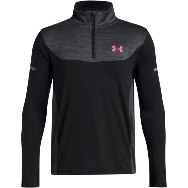 Under Armour TECH UTILITY 1/4 ZIP Chlapčenská mikina, čierna, veľkosť M