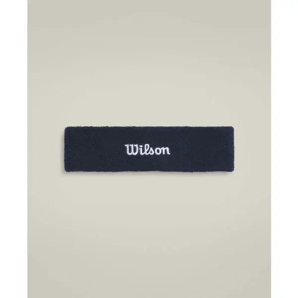 Wilson U TERRY LOGO HEADBAND Sportovní čelenka, tmavě modrá, velikost UNI