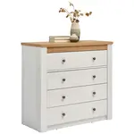 Landscape KOMODA, bílá, barvy dubu, dub San Remo, 97/90,5/42 cm