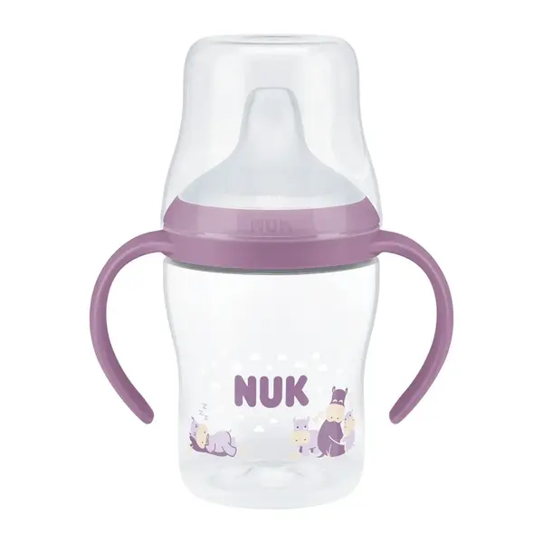 NUK Perfect Match Láhev na učení 6m+ 150 ml 1 ks hippo