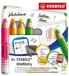 Suchý popisovač na tabuľu a flipchart - STABILO MARKdry Neon