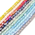 AB Color Plate Glass Beads Strands