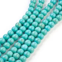 Synthetic Turquoise Beads Strands