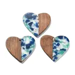 Resin and Walnut Pendants