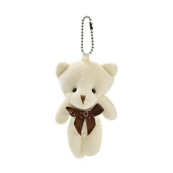 PP Cotton Mini Animal Plush Toys Bear Pendant Decoration