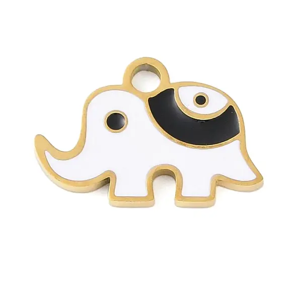 Ion Plating(IP) 304 Stainless Steel Enamel Charms