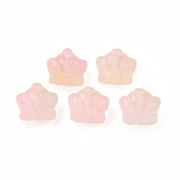 Two Tone Transparent Spray Painted Glass Beads