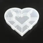 Heart Plastic Bead Storage Containers