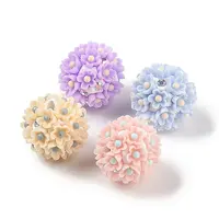 Handmade Polymer Clay Rhinestone Beads