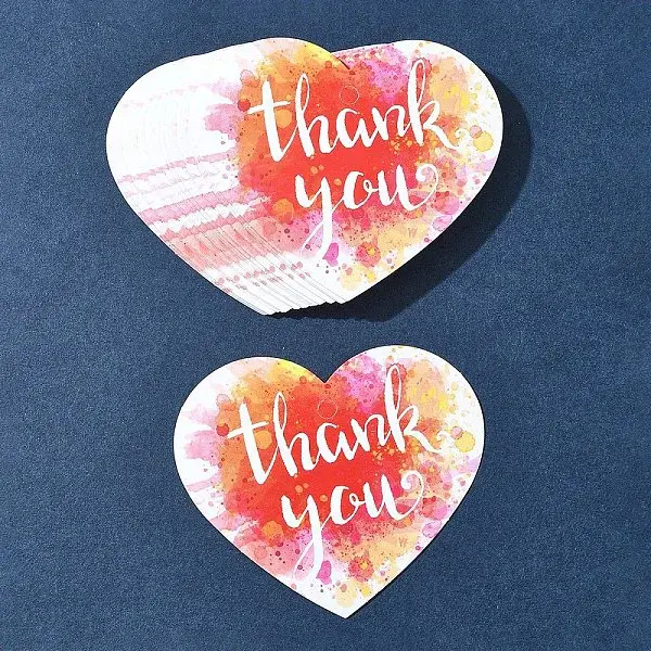 Coated Paper Thank You Greeting Card