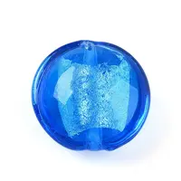 Handmade Silver Foil Glass Beads