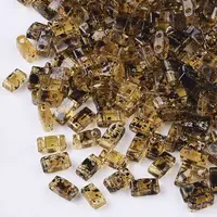 2-Hole Transparent Glass Seed Beads