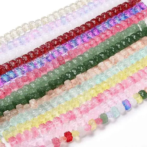 Transparent Glass Beads Strands