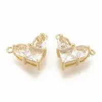 Brass Cubic Zirconia Charms