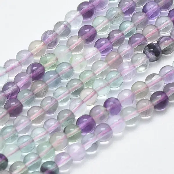 Natural Fluorite Beads Strands