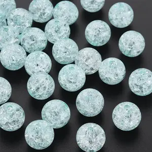 Transparent Crackle Acrylic Beads