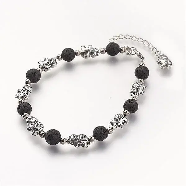 Natural Lava Rock Beads Bracelets
