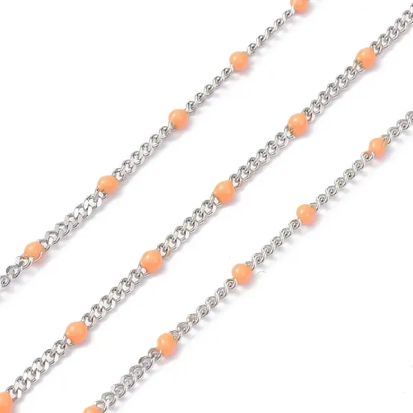 304 Stainless Steel Enamel Curb Chains