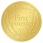 Self Adhesive Gold Foil Embossed Stickers