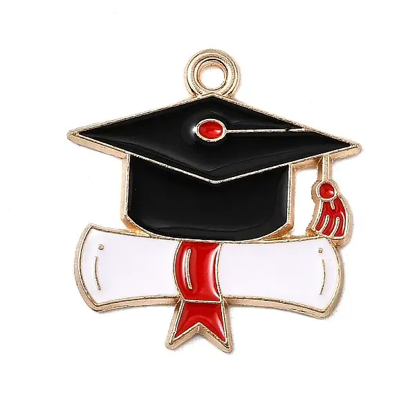 Graduation Season Alloy Enamel Pendants