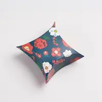 Flower Pattern Paper Pillow Candy Boxes
