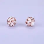 Printed Round Silicone Focal Beads
