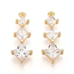 Brass Micro Pave Cubic Zirconia Pendants