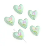 2Pcs UV Platings Acrylic Beads