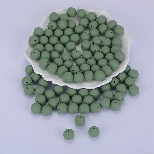 Round Silicone Focal Beads