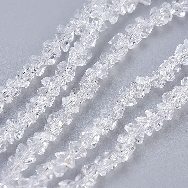 Transparent Glass Beads Strands